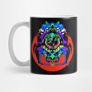 colored alien tentacle in monster kaiju invasion ecopop madness Mug